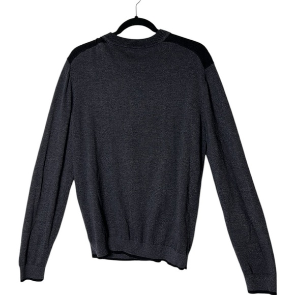 RW & CO Sweater ,men XL ,silk ,cotton …blend ,trim ,Vneck, multimedia ,office - Picture 3 of 10